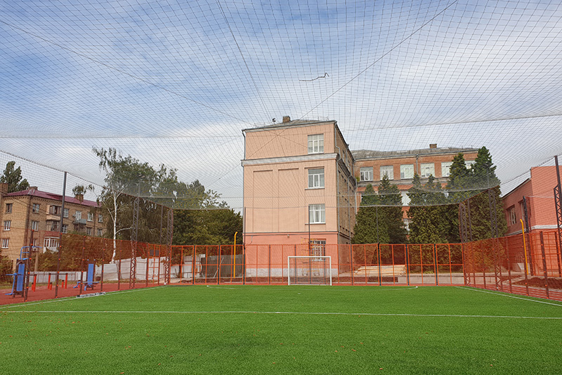 Cтроительство футбольных площадок под ключ, гимназия №59 Киев